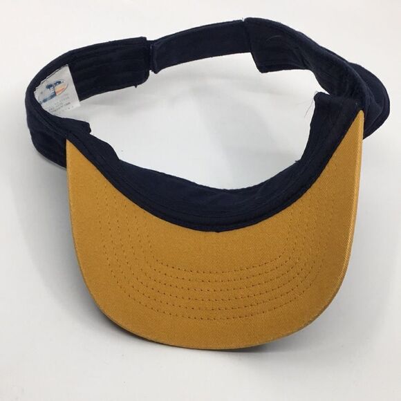 Vintage Miller Light Navy Visor Hat 100% Cotton with Velcro Backstrap - Picture 7 of 12